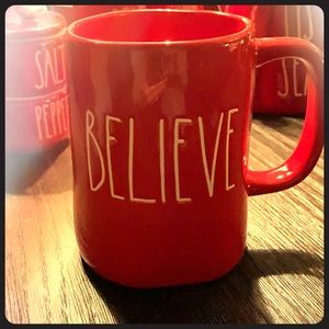 2018 Rae Dunn BELIEVE mug